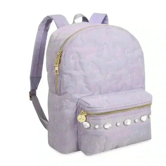 NWT Stoney Clover Lane x Disney Large Lavender Jeweled Backpack - Picture 2 of 5